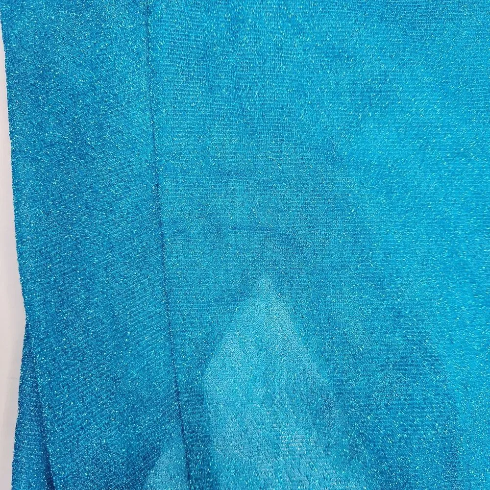 Prettylittlething 2 Way Beach Skirt Top Cover Up Size XS Glitter Knot Front